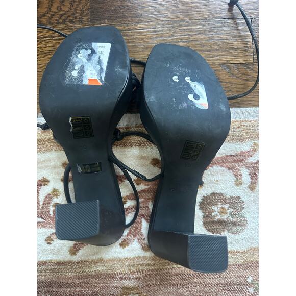 Jeffrey Campbell Presecco Platform Sandal Black Size 10 NWOT (Read Description) - Picture 6 of 10